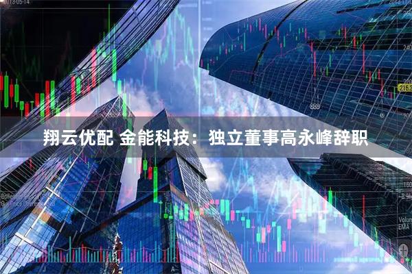 翔云优配 金能科技：独立董事高永峰辞职