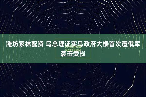 潍坊家林配资 乌总理证实乌政府大楼首次遭俄军袭击受损