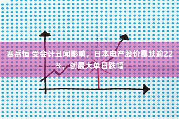赛岳恒 受会计丑闻影响，日本电产股价暴跌逾22%，创最大单日跌幅